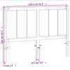vidaXL Vzglavje voščeno rjava 150 cm trdna borovina
