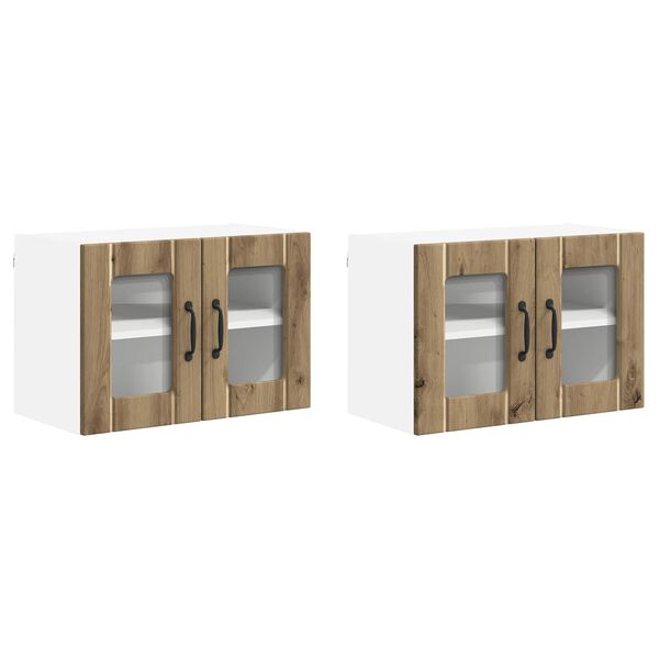 vidaXL Kuhinjski element Lucca 2 pcs Artisan hrast 60 x 31 x 40 cm