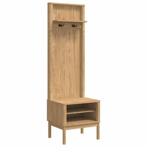 vidaXL Omara za hodnik FLORO Voskast rjav 50 x 40 x 158 cm