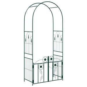 vidaXL Vrtni lok Zelena 102 x 50 x 218 cm Jeklo