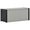 vidaXL Vrtni ko&scaron; za odpadke siv 85x34x40 cm