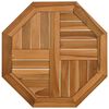 vidaXL Mizna plo&scaron;ča 50x50x2,5 cm osmerokotna trdna tikovina