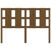 vidaXL Posteljno vzglavje medeno rjavo 125,5x4x100 cm trdna borovina