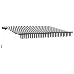 vidaXL Vlečna tenda Antracit 250 x 200 cm blago