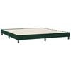 vidaXL posteljni okvir brez vzmetnice temno zelena 180x210 cm žamet