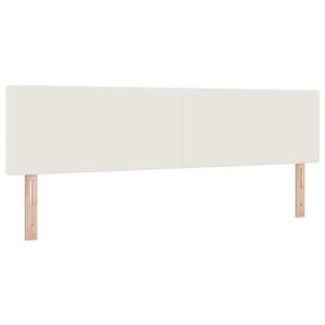 vidaXL Vzglavje z vzglavjem krema 180 cm Umjetno usnje