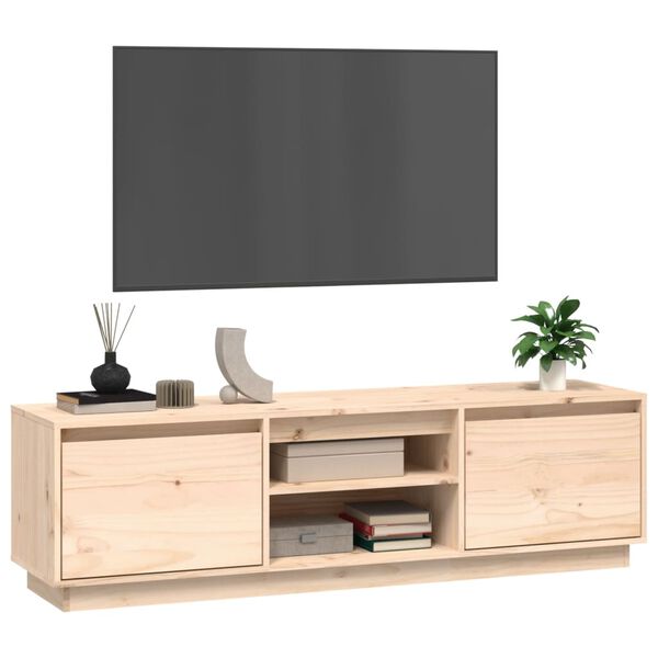 vidaXL TV omarica 140x35x40 cm trdna borovina