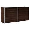 vidaXL Visoka greda rjava 160x40x77 cm pocinkano jeklo