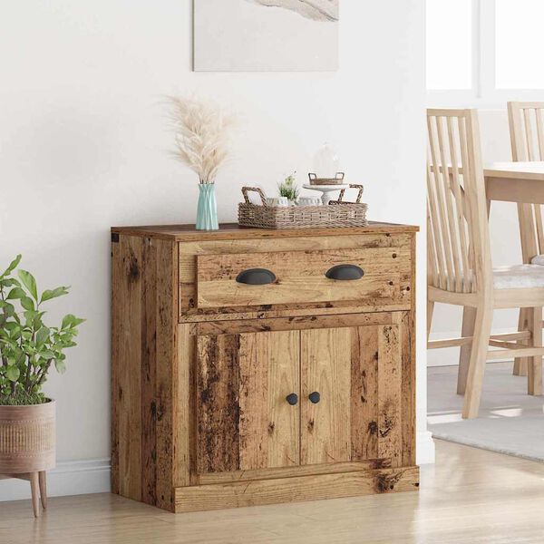 vidaXL Visok predalnik Star les 70 x 35,5 x 67,5 cm Konstruiran les