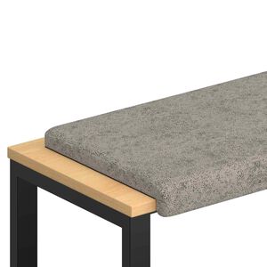 vidaXL Blazina za klop Umetni velur Svetlo siva Globina 35 cm