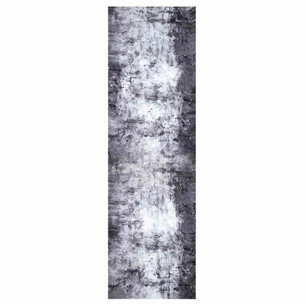 vidaXL Kuhinjska preproga Siva 150 x 45 cm Žamet