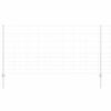 vidaXL Ograja s stebrom srebrna 1,2 x 25 m Jeklo