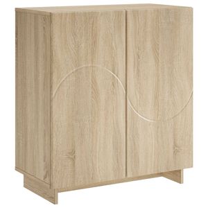 vidaXL Komoda Sonoma hrast 67 x 34.5 x 75 cm Konstruiran les