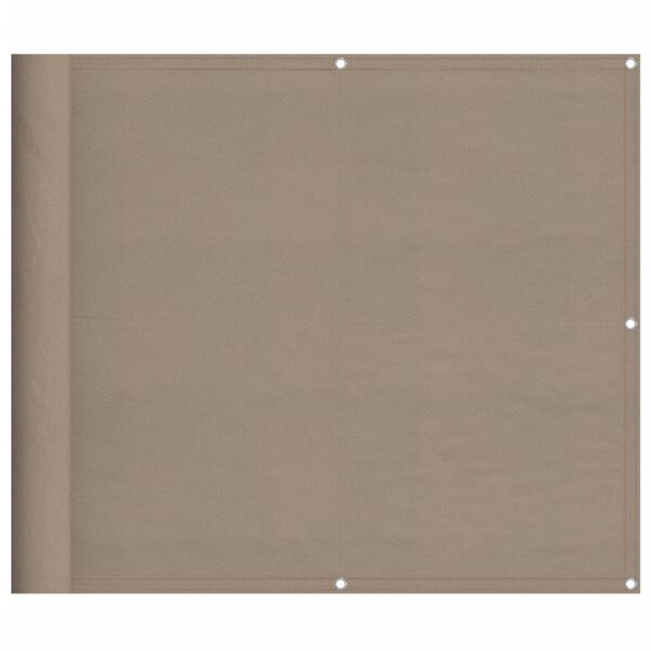 vidaXL Balkonsko platno taupe 90x800 cm 100 % poliestrski oxford