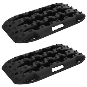 vidaXL Traction Board 2 kos Črna 57,5x30,5x5,5 cm Ojačana najlon