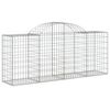 vidaXL Obokane gabion ko&scaron;are 30 kosov 200x50x80/100 cm cinkano železo