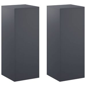 vidaXL Stojalo za rastline 2 pcs Antracit 40 x 40 x 100 cm