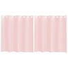 vidaXL Voile zavese z vponkami 2 kosa svetlo roza 140x140 cm