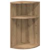 vidaXL Stranska miza Umetni hrast 29,6 x 29,6 x 60 cm Inženirski les