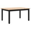 vidaXL Klubska miza Naravna 70 x 50 x 36 cm Masivno borovo les