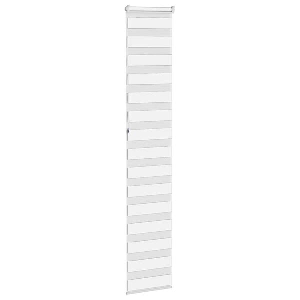 vidaXL Zebra senčilo bela 50x230 cm tkanina &scaron;irina 45,9cm poliester