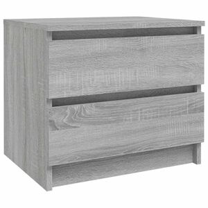vidaXL Nočna omarica siva sonoma 50x39x43,5 cm konstruiran les