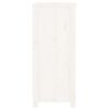 vidaXL Komoda bela 70x35x80 cm trdna borovina