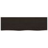vidaXL Kopalni&scaron;ki pult temno rjav 100x30x(2-6) cm obdelan trden les