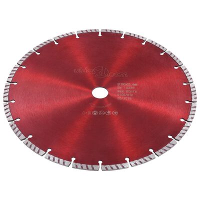 vidaXL Diamantni rezalni disk s turbo jeklom 300 mm