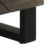 vidaXL Komoda črn 60x33x75 cm trden mangov les