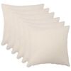 vidaXL Prevleka za blazino 6 kos HEERLEN Krem 80 x 80 cm Boucl&eacute;