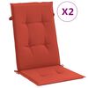 vidaXL Blazina za stol 2 kosa melanž rdeča 120x50x4 cm blago