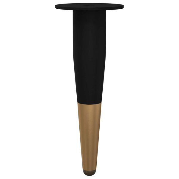 vidaXL Kosi pohi&scaron;tva 2 pcs Črna in zlata &Oslash; 40 x 98 mm elezo