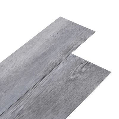 vidaXL Samolepilne PVC talne plošče 2,51 m² 2 mm mat les sive barve