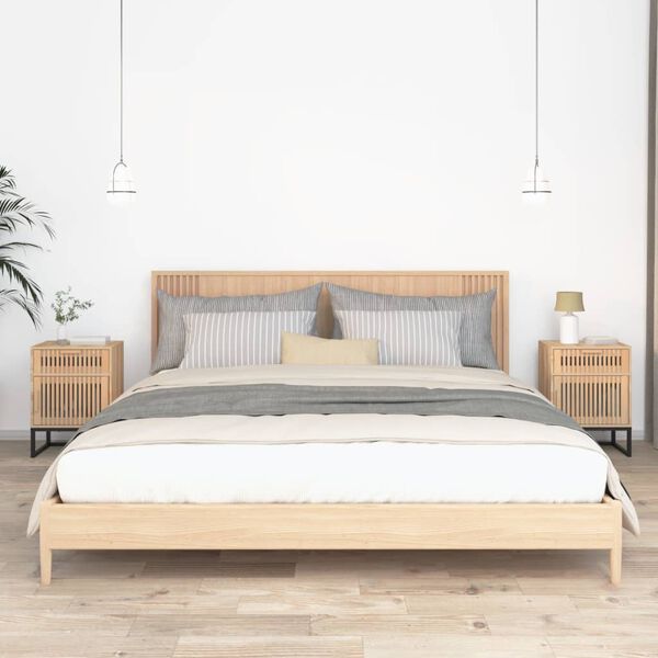 vidaXL Nočna omarica 2 kosa 40x30x55,5cm inženirski les in železo