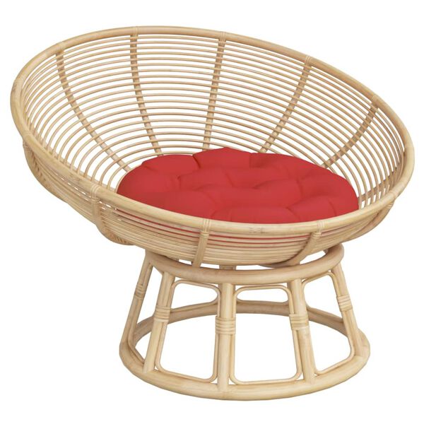 vidaXL Okrogla blazina rdeča &Oslash; 60 x 11 cm oxford tkanina