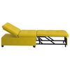 vidaXL Sofa postelja Rumena 194 x 67 x 82 cm Žamet