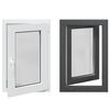 vidaXL Notranja barva okna za klet bela RISOR 50 x 75 cm