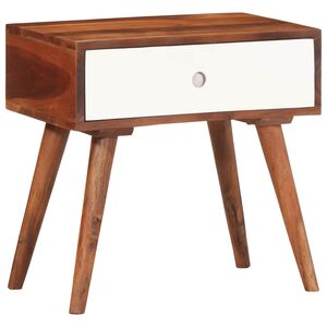 vidaXL Stranska mizica 45x30x45 cm masivni les akacija