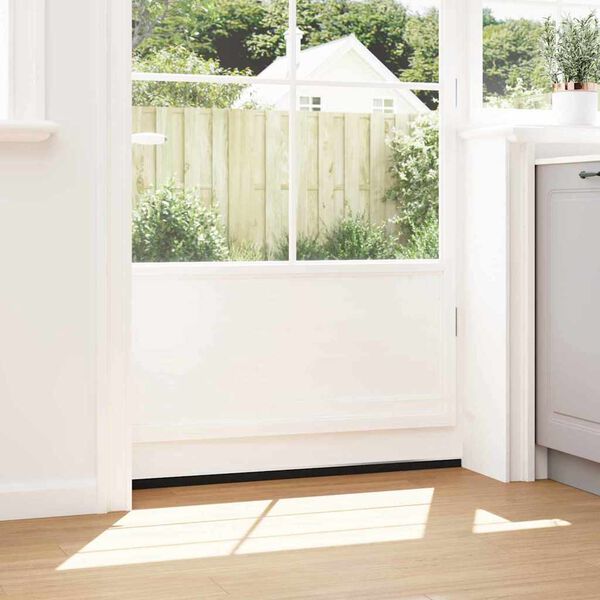 vidaXL Samolepljiva tesnila za vrata 12 pcs srebrna 100 cm