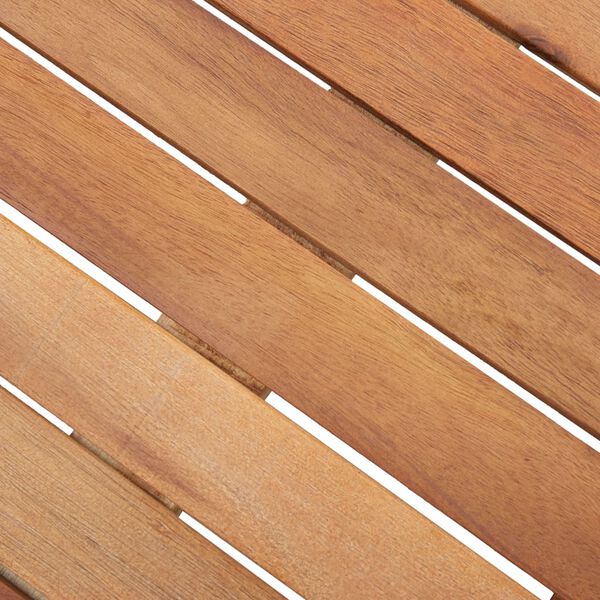 vidaXL Vrtna miza siva 150x74 cm poli ratan in akacijev les