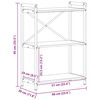 vidaXL Knjižna polica Umetni hrast 60 x 30 x 85 cm Konstruiran les