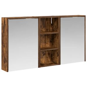 vidaXL Komplet omaric za kopalnico 3 pcs 116 x 16 x 62,5 cm