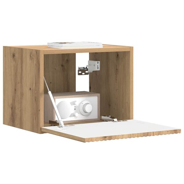 vidaXL TV stenska omara Oreh 60 x 31 x 29.5 cm Konstruiran les