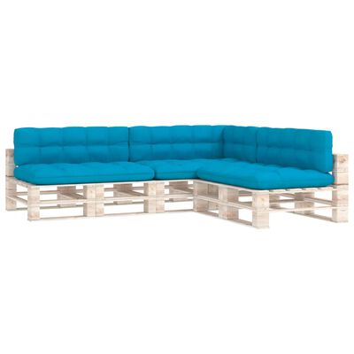 vidaXL Blazine za kavč iz palet 7 kosov modre