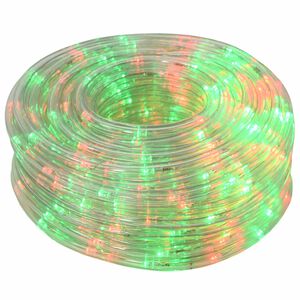 vidaXL Božična LED svetlobna cev 1200 LED Rdeča in Zelena 50 m