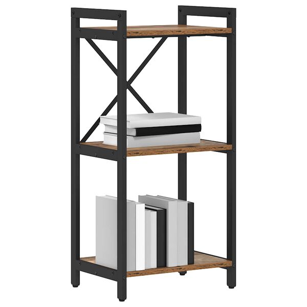 vidaXL Knjižna polica Star les 40 x 30 x 85 cm Konstruiran les