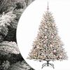 vidaXL Umetna božična jelka z bučko 180 cm 300 LED Toplo bela