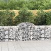 vidaXL Obokane gabion košare 12 kosov 200x50x80/100 cm cinkano železo