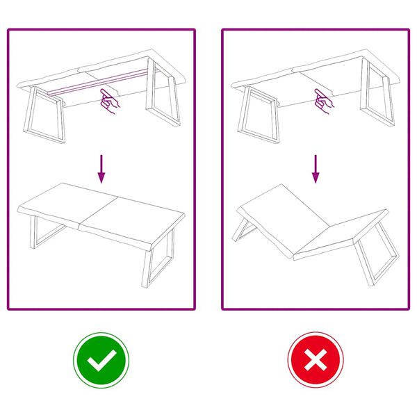 vidaXL Mizna plo&scaron;ča sv. rjava 120x50x(2-6)cm obdelana trdna hrastovina